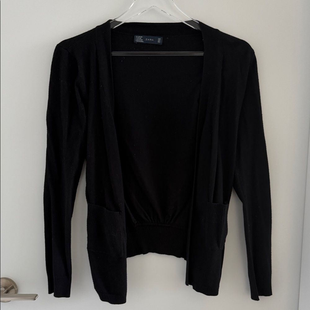 Zara Women's Classic Black Cardigan